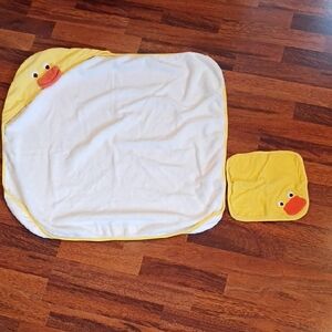 Carter's baby bath towel and wash cloth